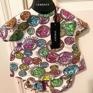 Versace 2pc set size 9-12 months girl